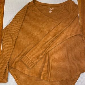 American Eagle Soft and Sexy Plush Waffle Tee